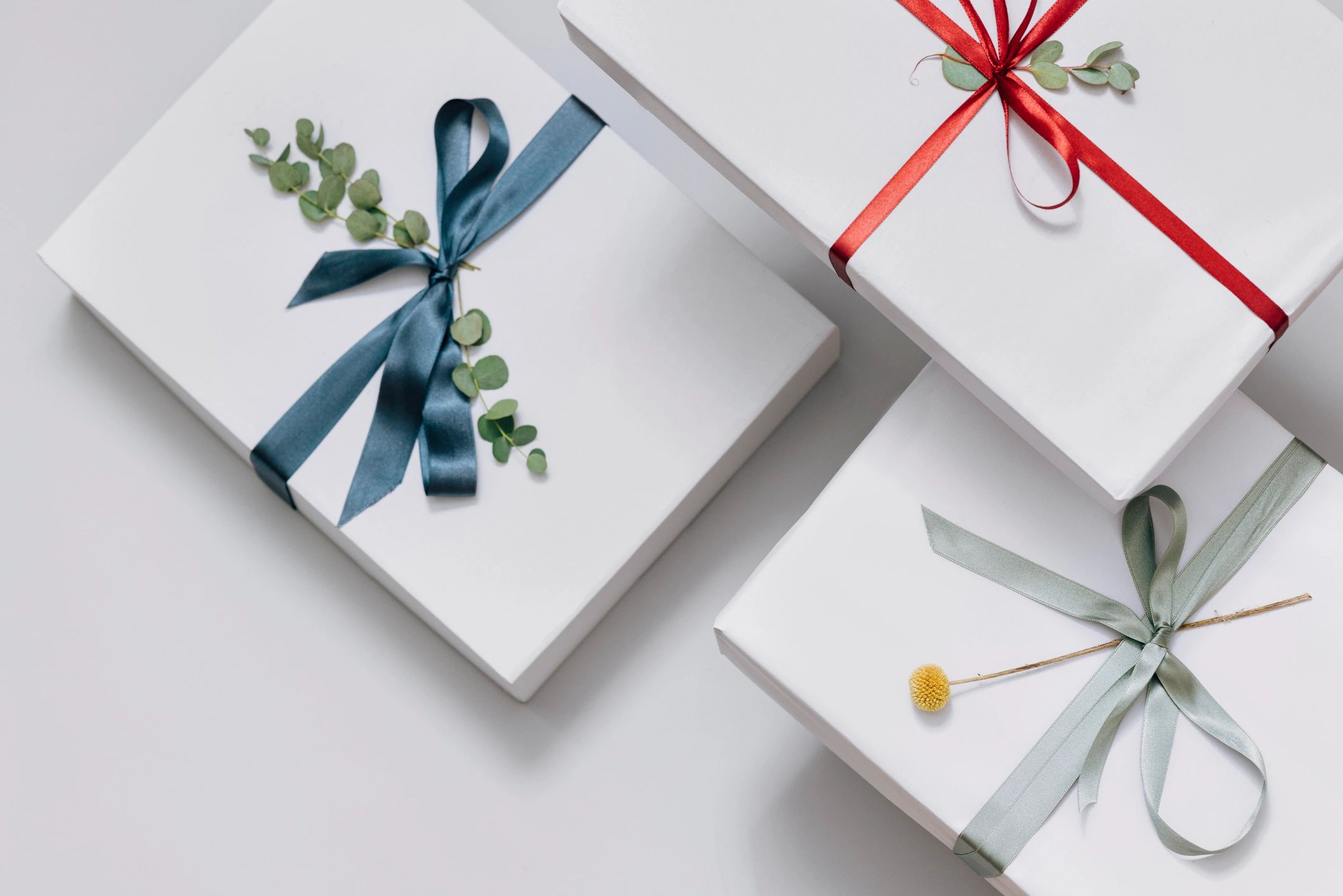 Wrapped luxury gifts for birthday giving
